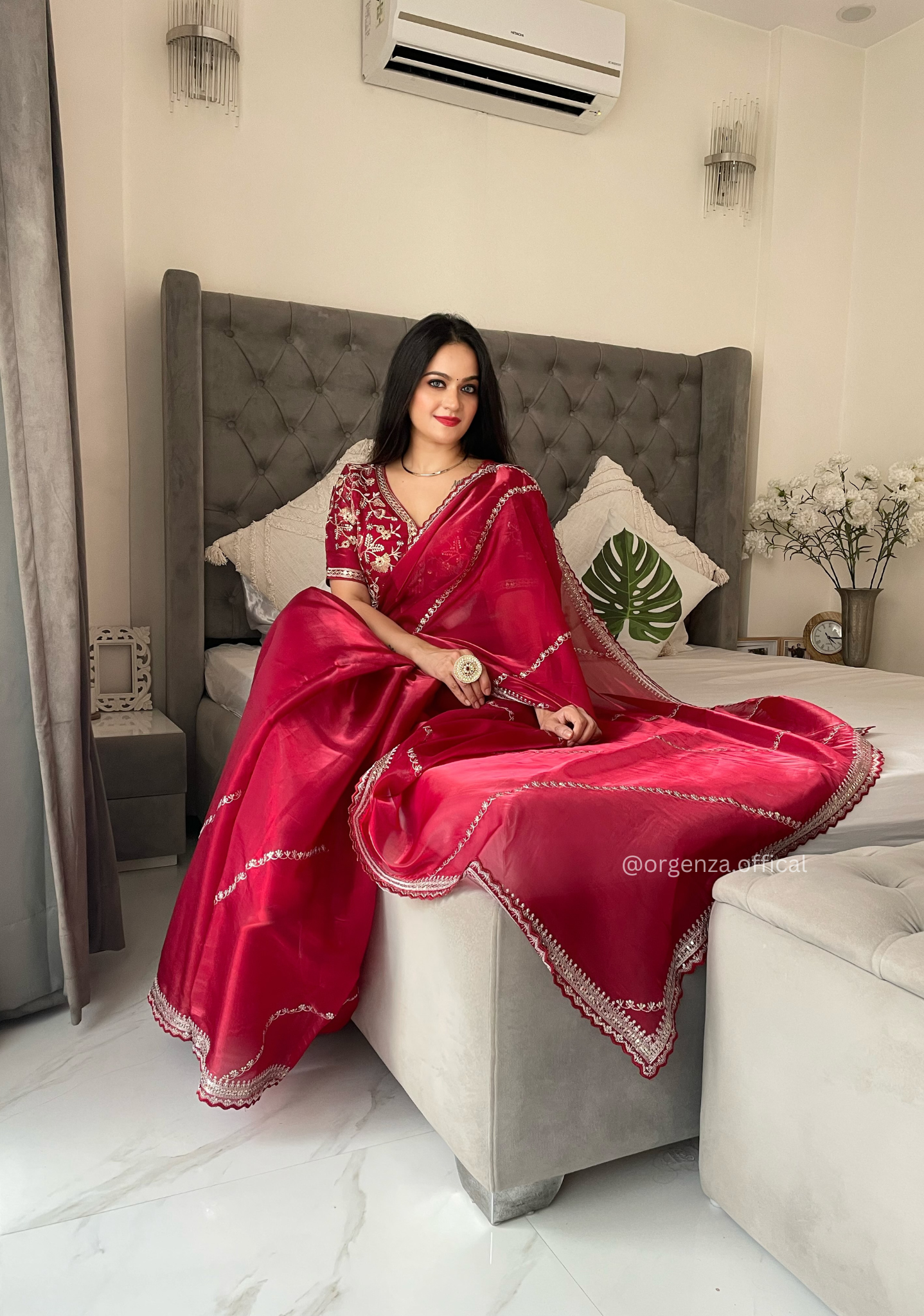 Soft jimmy Choo Silk Saree With Readymade Blouse